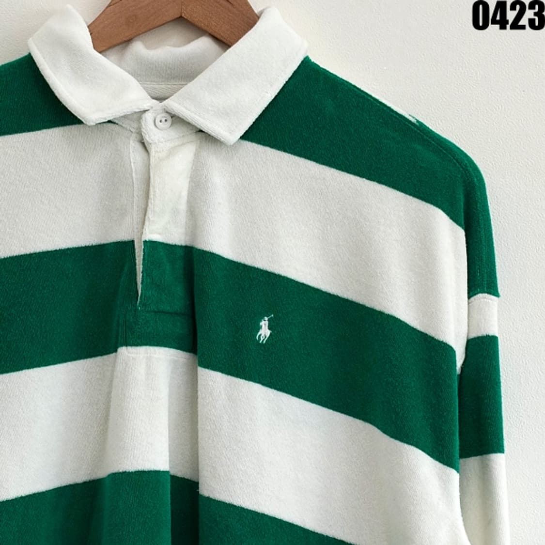 폴로 랄프로렌 스트라이프 럭비 카라 티셔츠 L/G 0423 상품이미지2