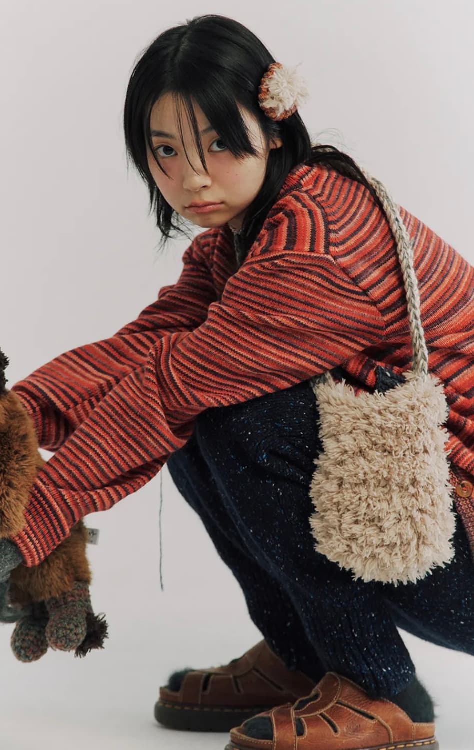 미수아바흐브 테디 미니 크로스백 버건디 상품이미지3