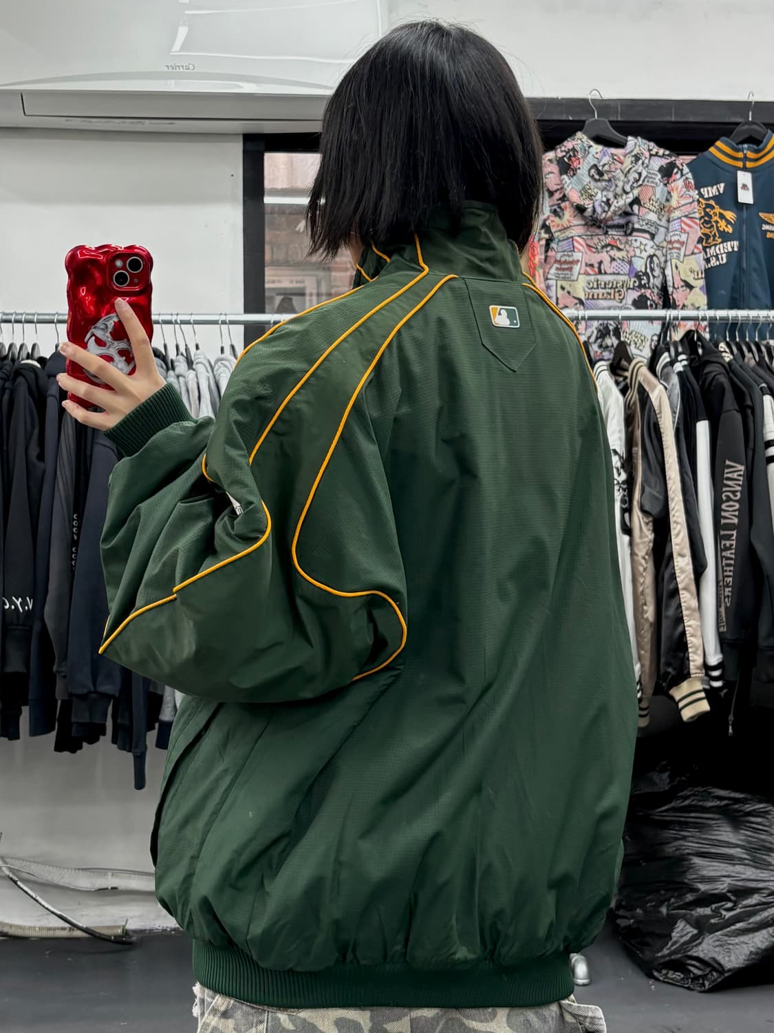 마제스틱 오클랜드 애슬레틱스 스타디움 자켓 상품이미지5