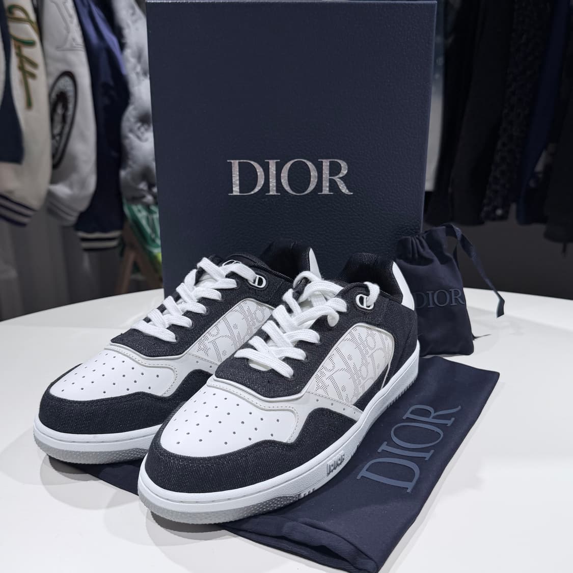 (A+/42) / 디올 갤럭시 B27 블랙 데님 스니커즈 상품이미지1