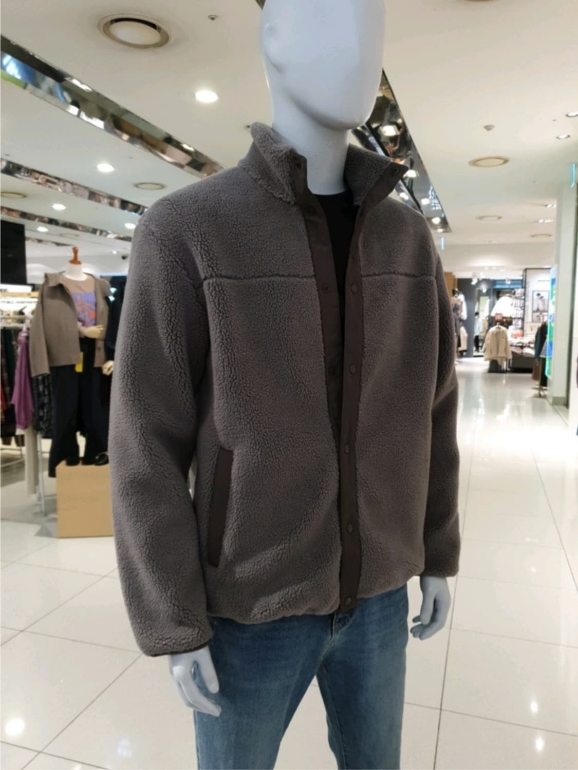 프로젝트엠 플리스 후리스 뽀글이 점퍼(카키/105) 상품이미지9