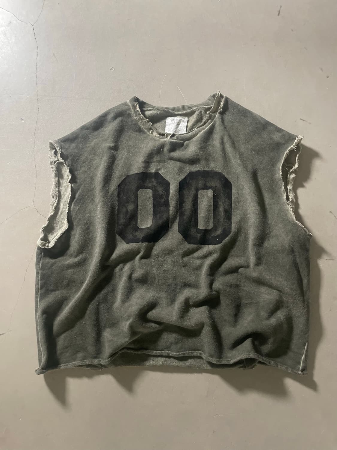 KZ ATELIER Cut-Off Vintage Sweat Vest 상품이미지2