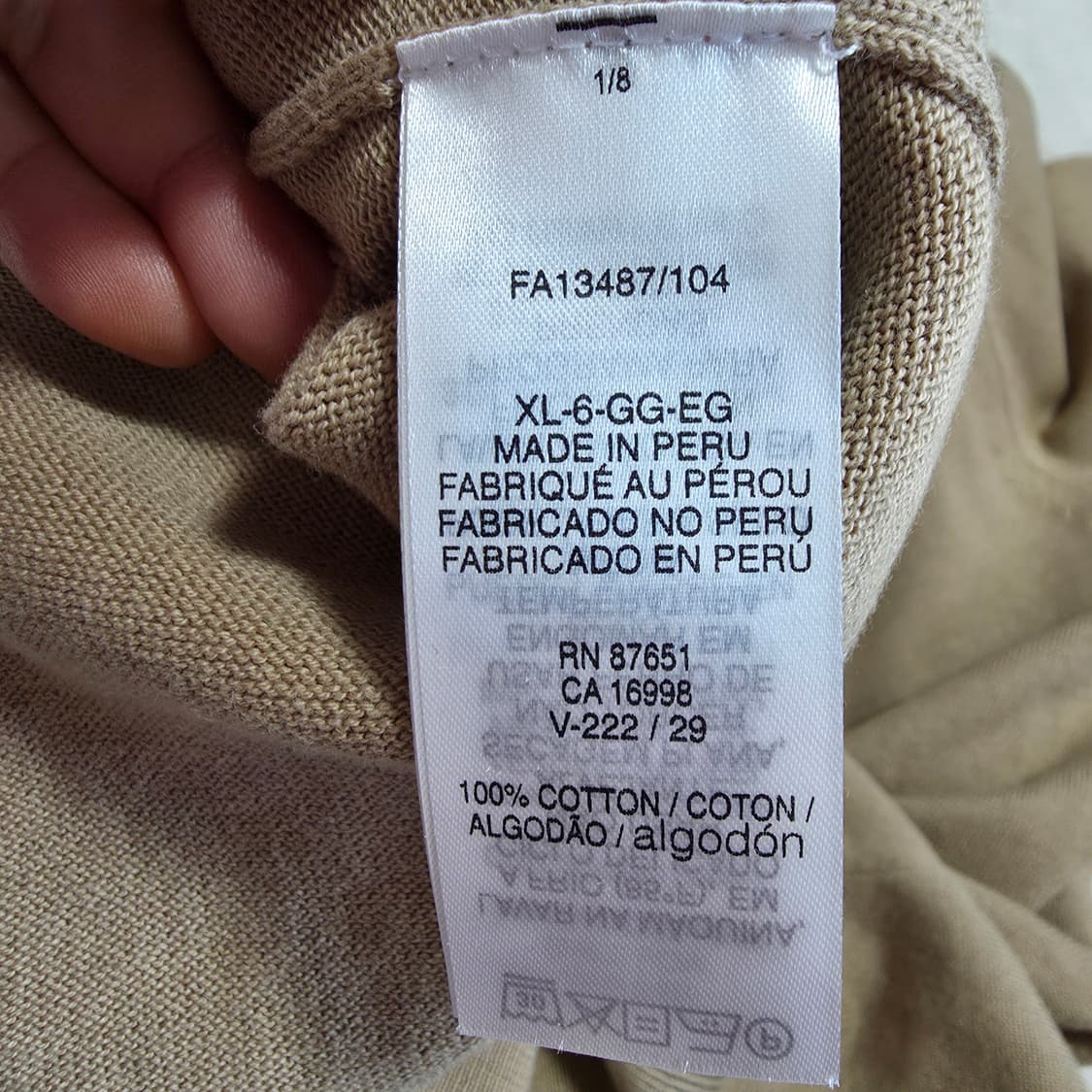 (XL)라코스테 라운드넥 니트  상품이미지5