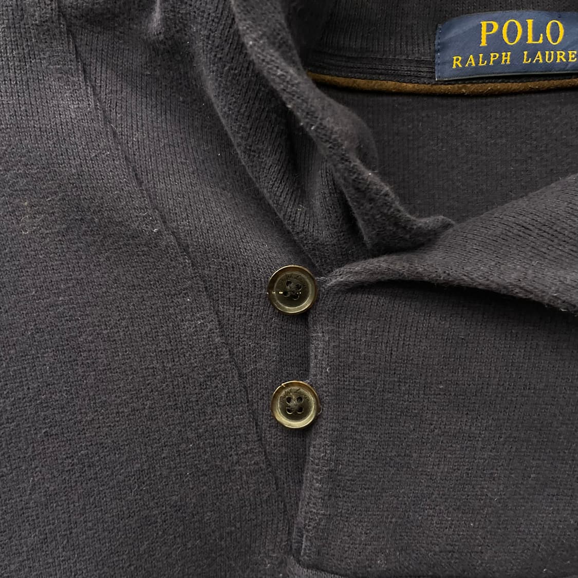 폴로 랄프로렌 신형 라벨 숄카라 버튼 니트 스웨터 상품이미지5