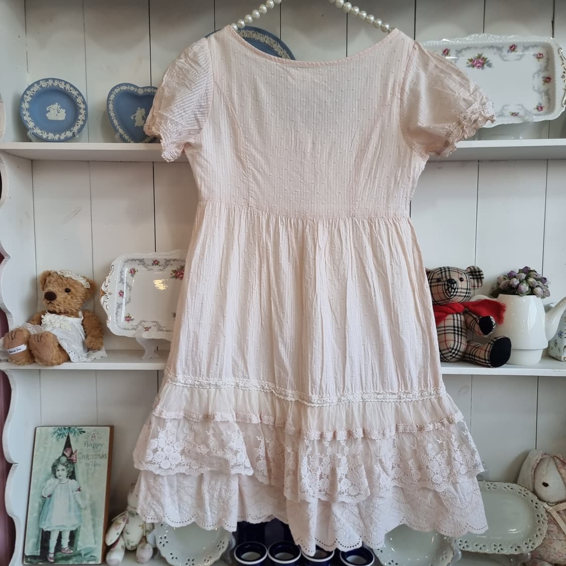 핑크 레이스 미니 원피스 상품이미지8