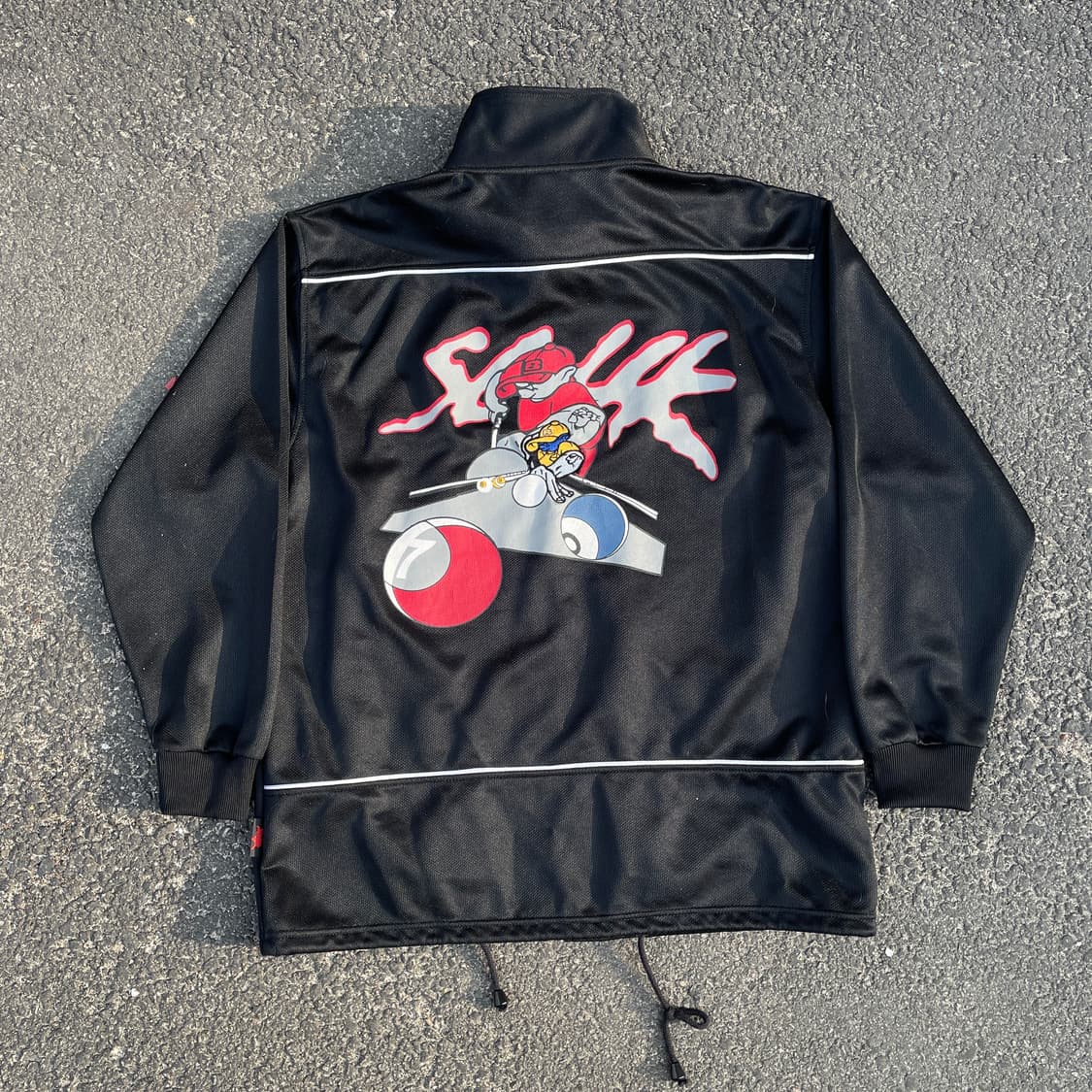 90s SOHK 심볼 빅로고 올드스쿨 힙합 져지 스트릿 트랙탑 자켓 M 상품이미지1