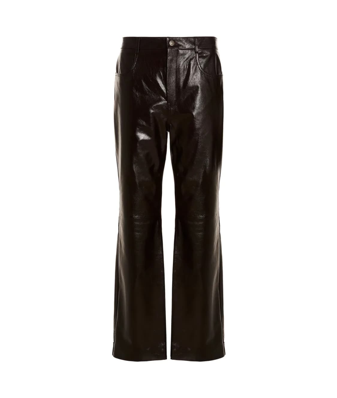 구찌 정품 브라운 레더 팬츠 (46) 상품이미지1