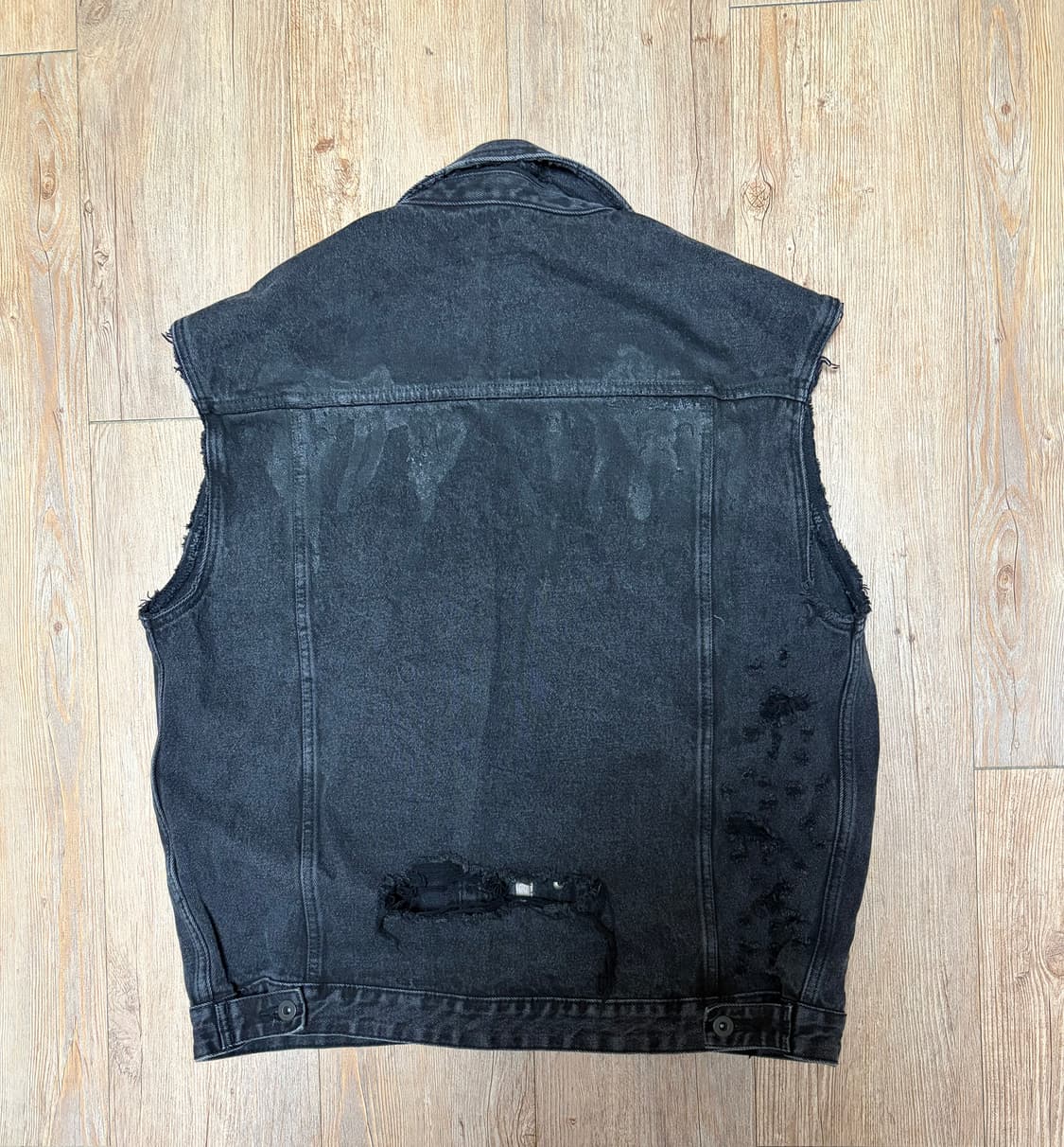 데미지 데님 베스트 상품이미지2