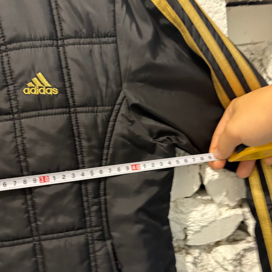 아디다스 삼선 금장 경량패딩 자켓 상품이미지7