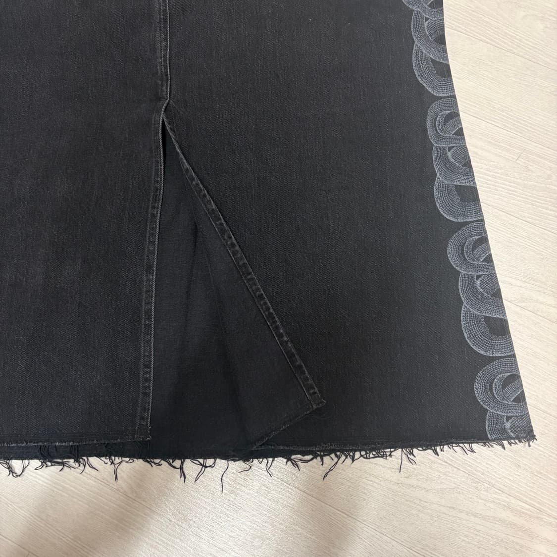 히스테릭글래머 SNAKE LOOP 스네이크 데님 스커트 상품이미지3