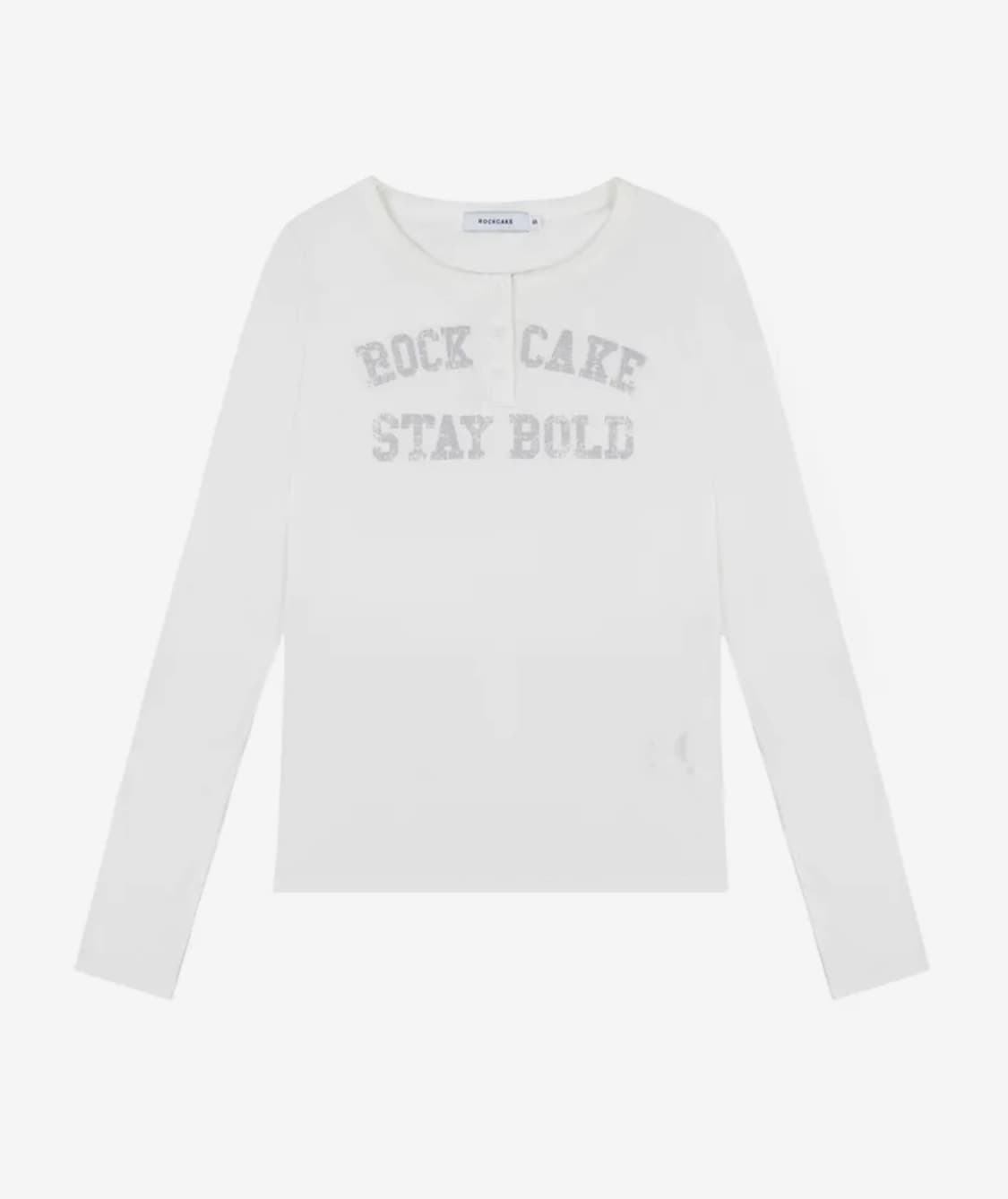 Rockcake classic Henly Neck Top - Ivory 상품이미지2