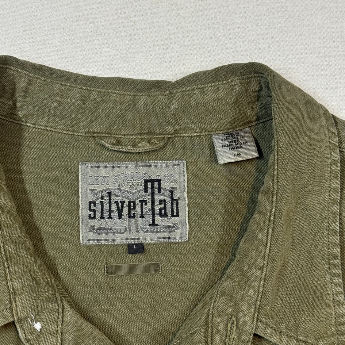 L) 리바이스 실버탭 오버사이즈 올리브 카키 셔츠 상품이미지6