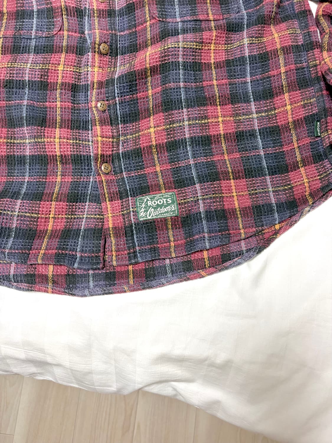 일본 빈티지 체크 셔츠 (M size) 상품이미지8