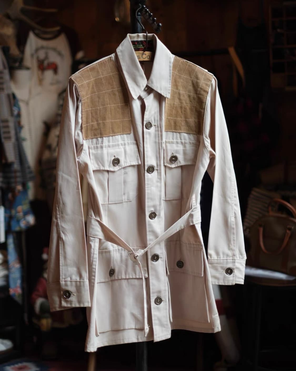 1960s 빈티지 헌팅 사파리 슈팅 자켓 상품이미지1