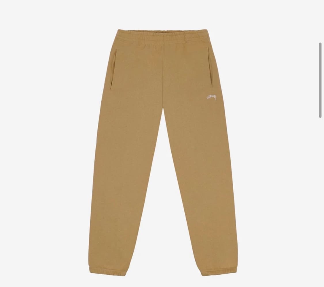 새상품 스투시 오버다이드 로고 팬츠 탄 xl 상품이미지5