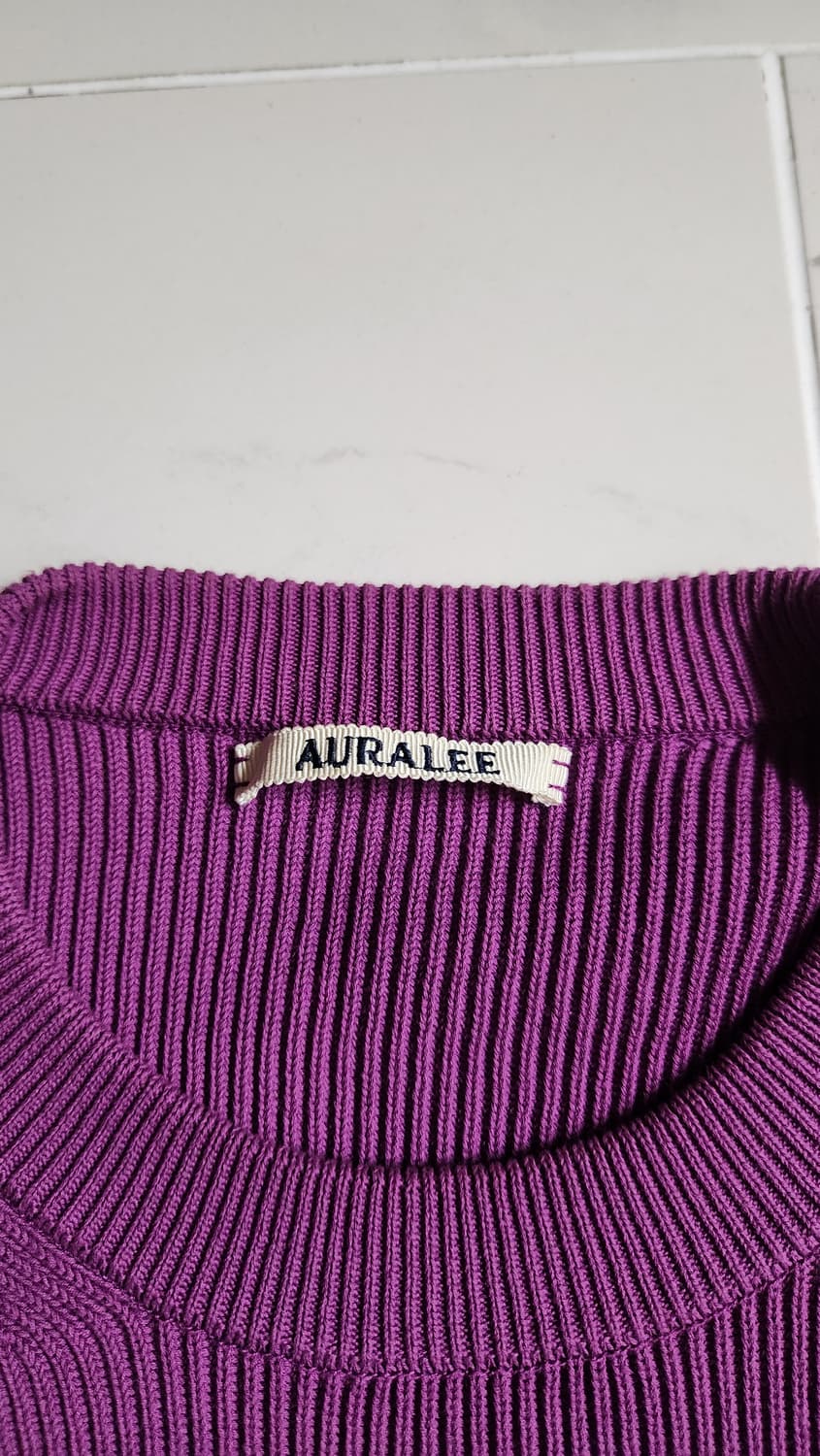 Auralee purple knit 상품이미지2