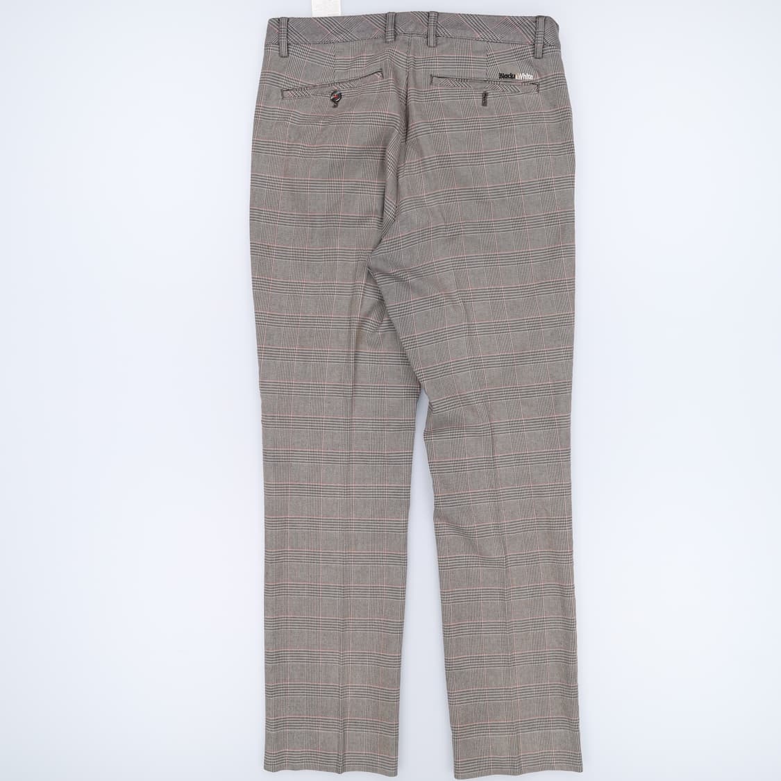 [32] 블랙앤화이트 남성 하운드투스 체크 팬츠 바지 3882 상품이미지3