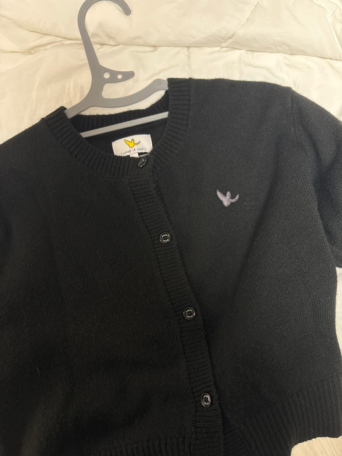 와릿이즌 여성 가디건 블랙  상품이미지1