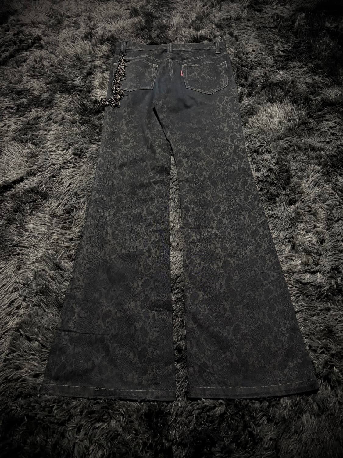 Tornado Mart 스네이크 패턴 부츠컷 팬츠 상품이미지2