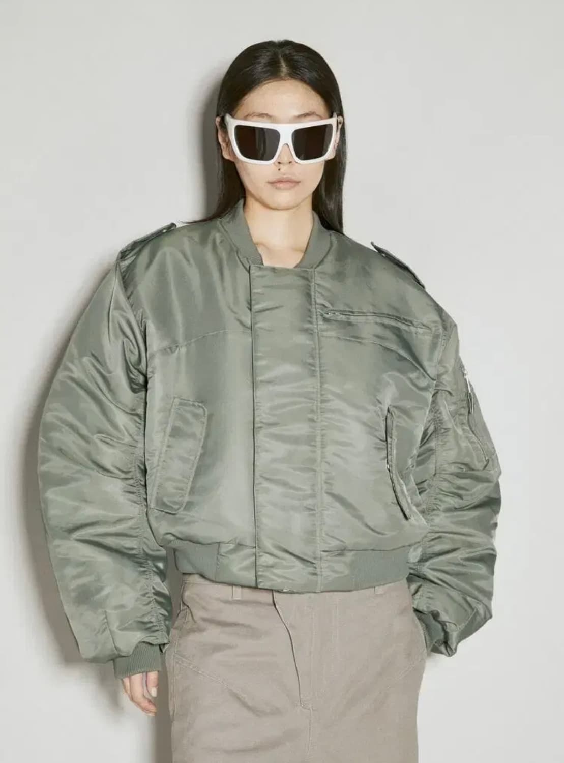 엔타이어 스튜디오 A-2 봄버 카키  상품이미지2