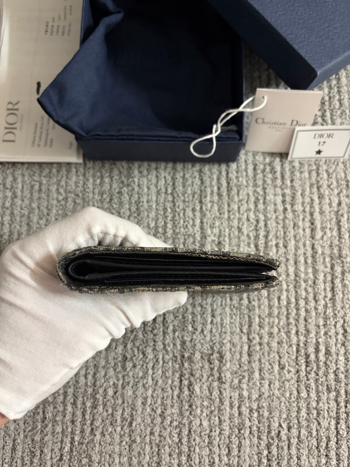 (상태최상, 풀구성) 디올 오블리크 반지갑 상품이미지8