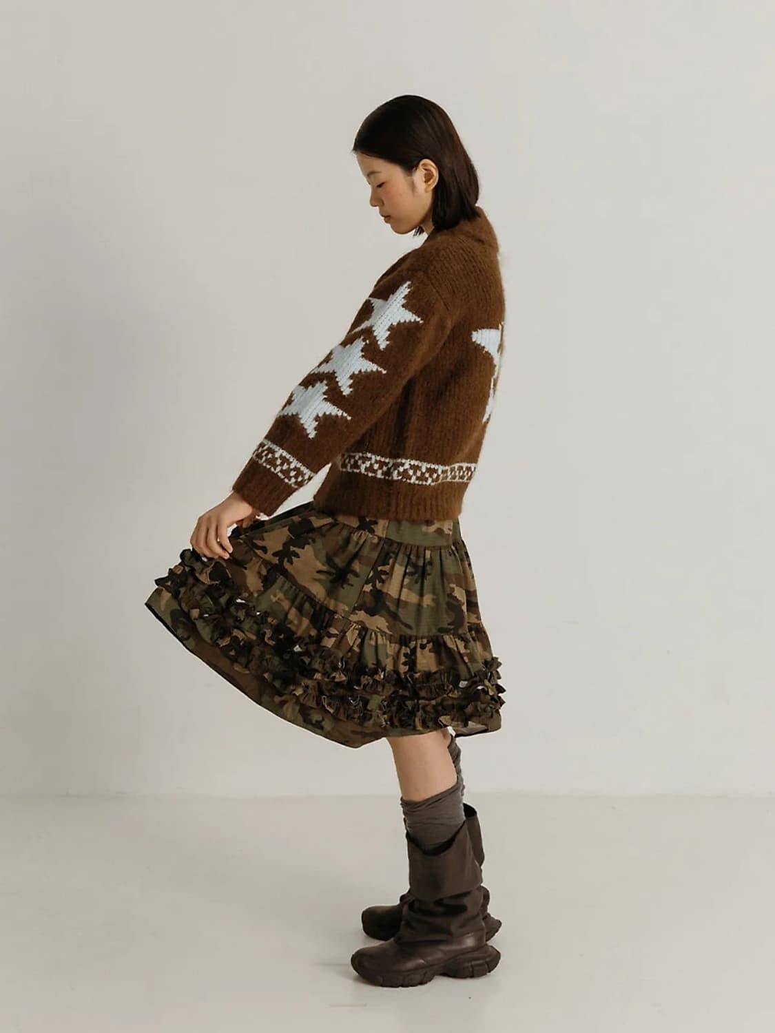 플리즈프로젝트 캉캉 스커트 카모 상품이미지2