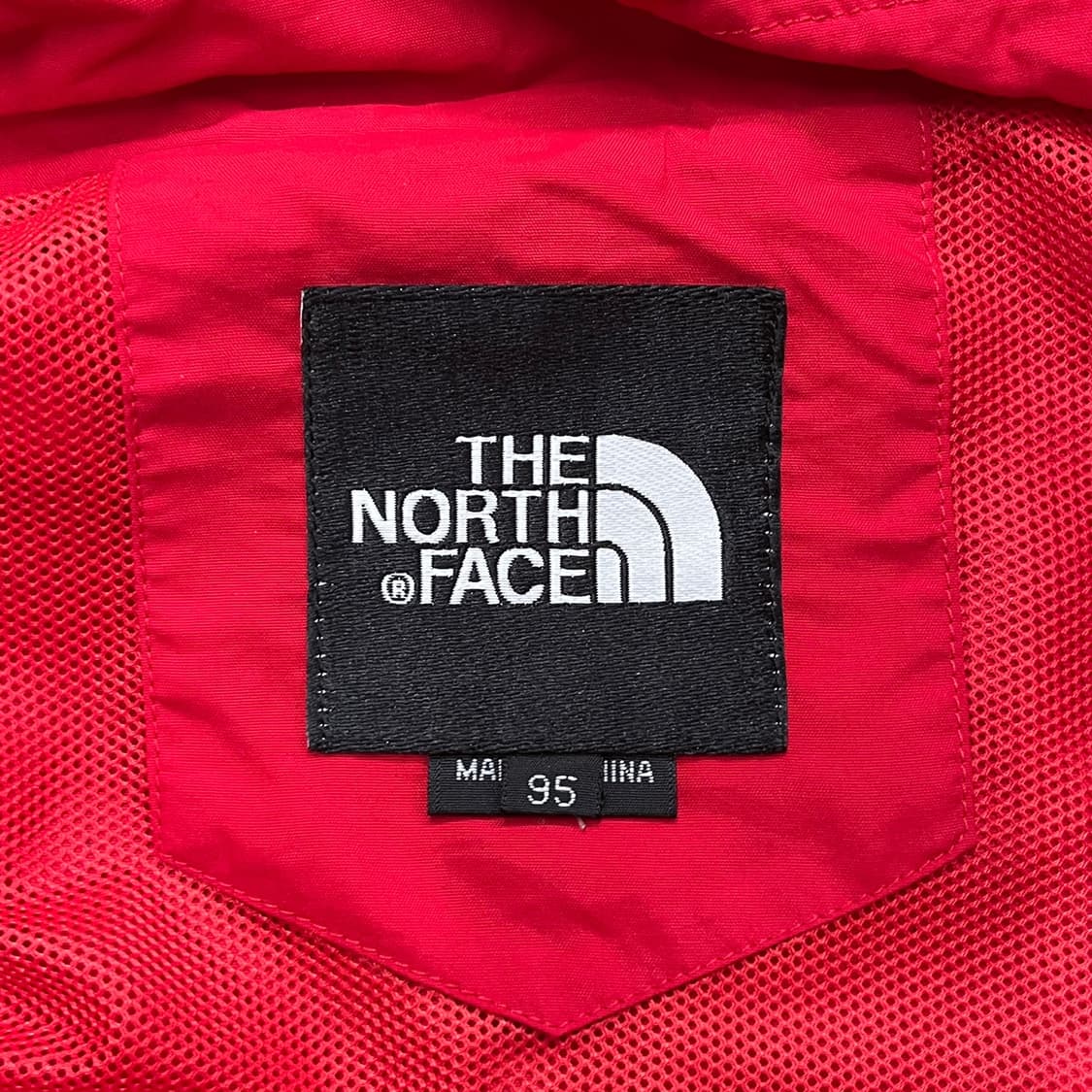[정품/M] 노스페이스 하이벤트 레드 컬러 기능성 바람막이 자켓 b17 상품이미지7