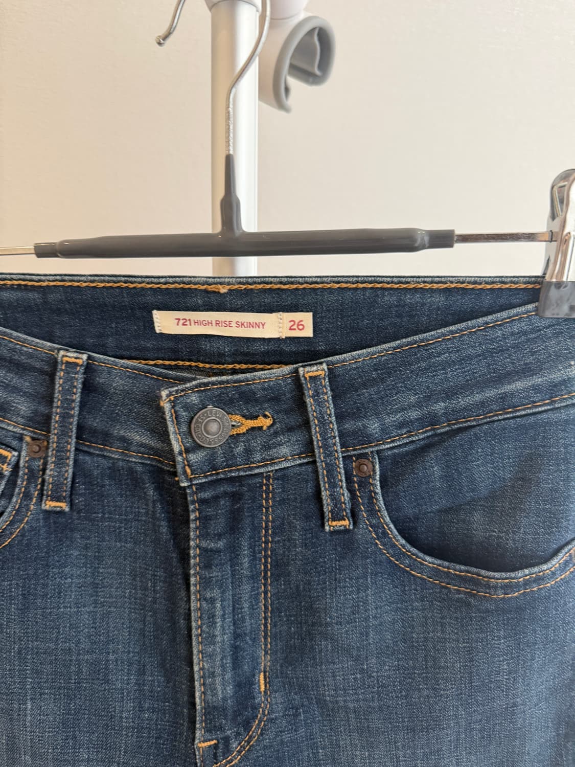 리바이스 721 하이라이즈스키니 진청 26 상품이미지3