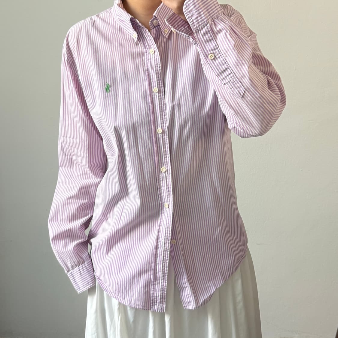 [L] 폴로 스트라이프 셔츠 상품이미지2