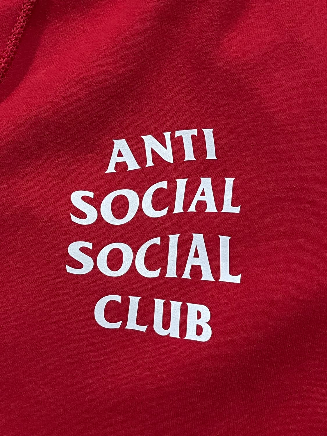 안티소셜소셜클럽 레드 후드티 xl 상품이미지3