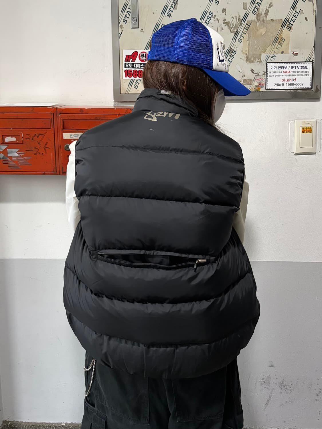 90s REEBOK 덕다운 올드스쿨 조끼패딩 상품이미지2