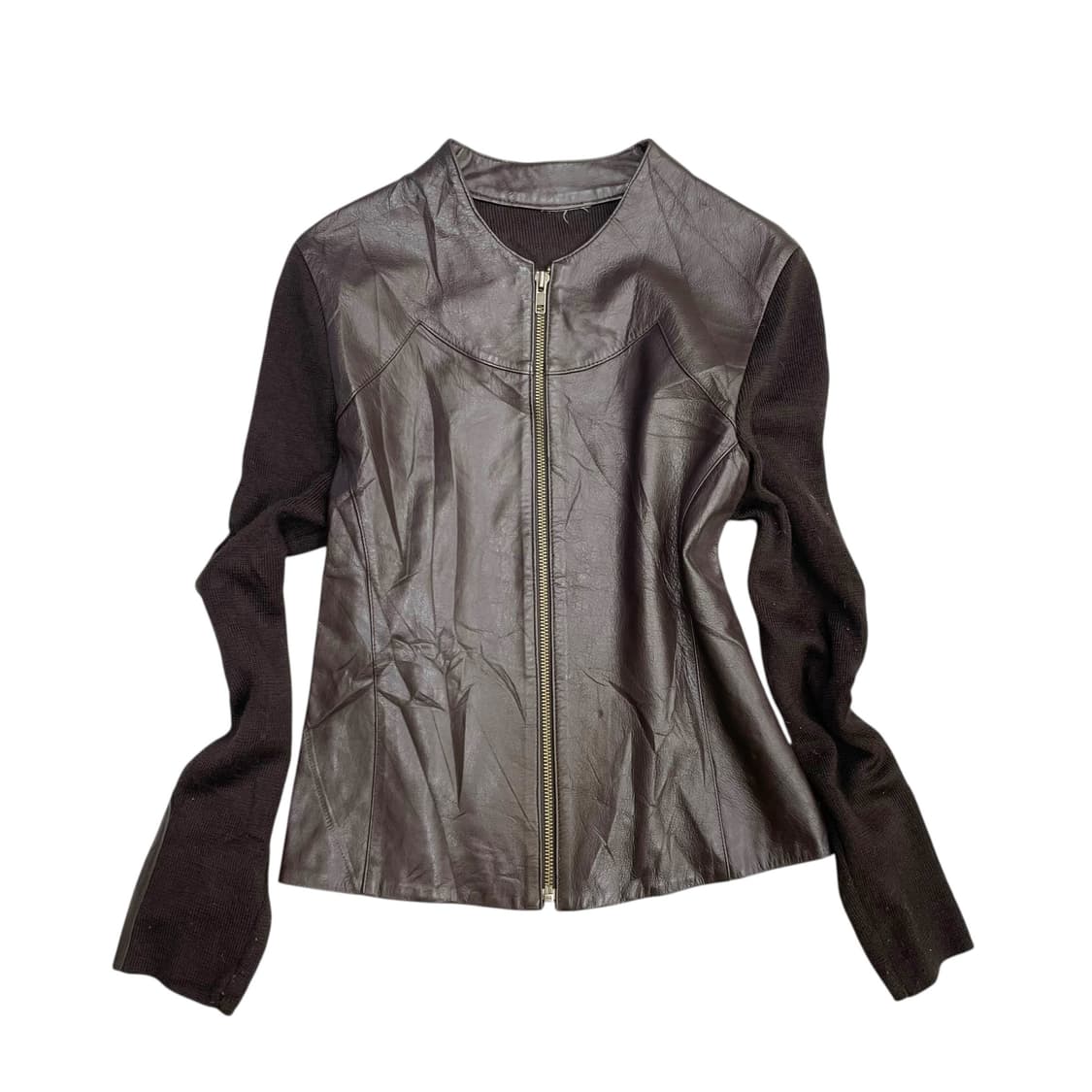 Leather zip up 상품이미지1