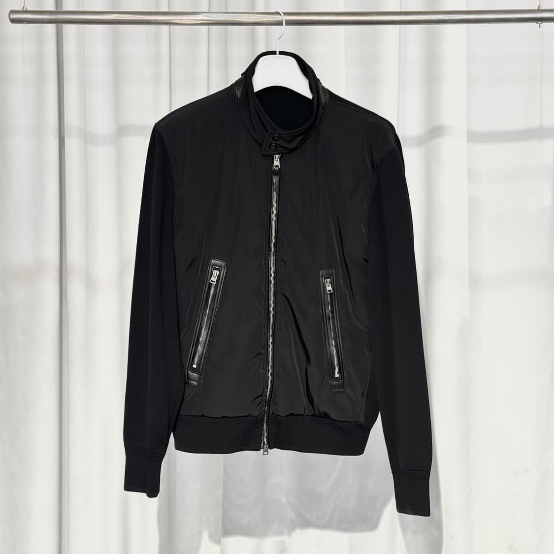 [새상품급/52] 25SS 톰포드 프론트 해링턴 니트 집업 자켓 상품이미지1