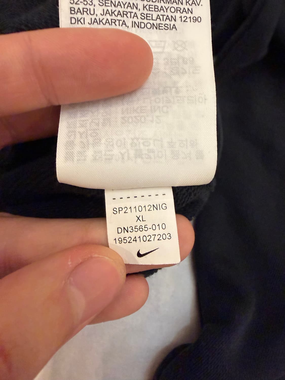 나이키 X T1 센터 스우시 후드티 블랙 상품이미지7