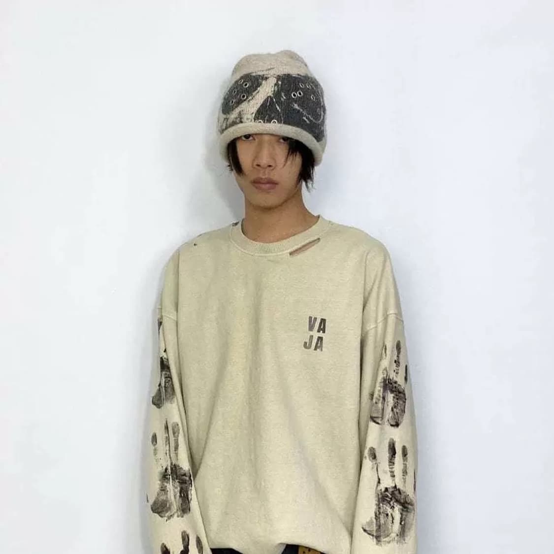 빈티지 스컬 아일렛 여름 비니  상품이미지3