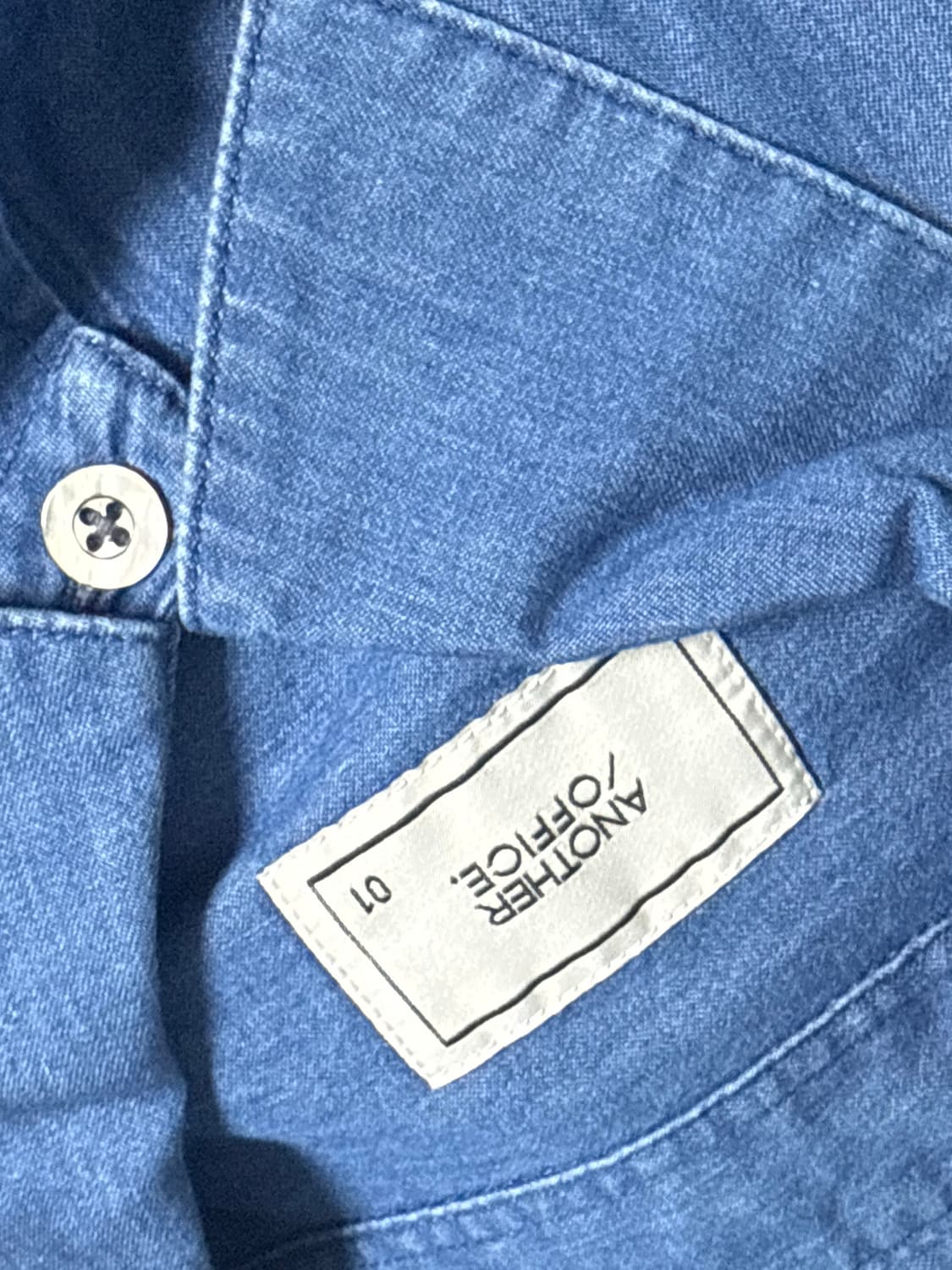 어나더오피스 라이터 셔츠 인디고 1사이즈 상품이미지3