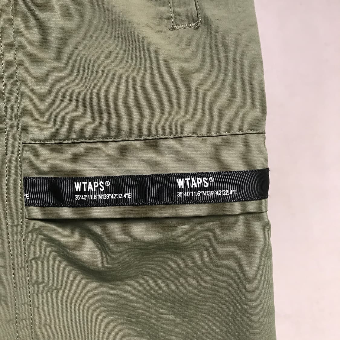 더블탭스 카키 반바지 33 상품이미지4