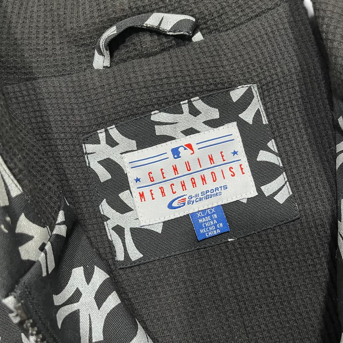 MLB G-lll 양키즈 멀티 로고 패턴 올드스쿨 후디 집업 상품이미지7