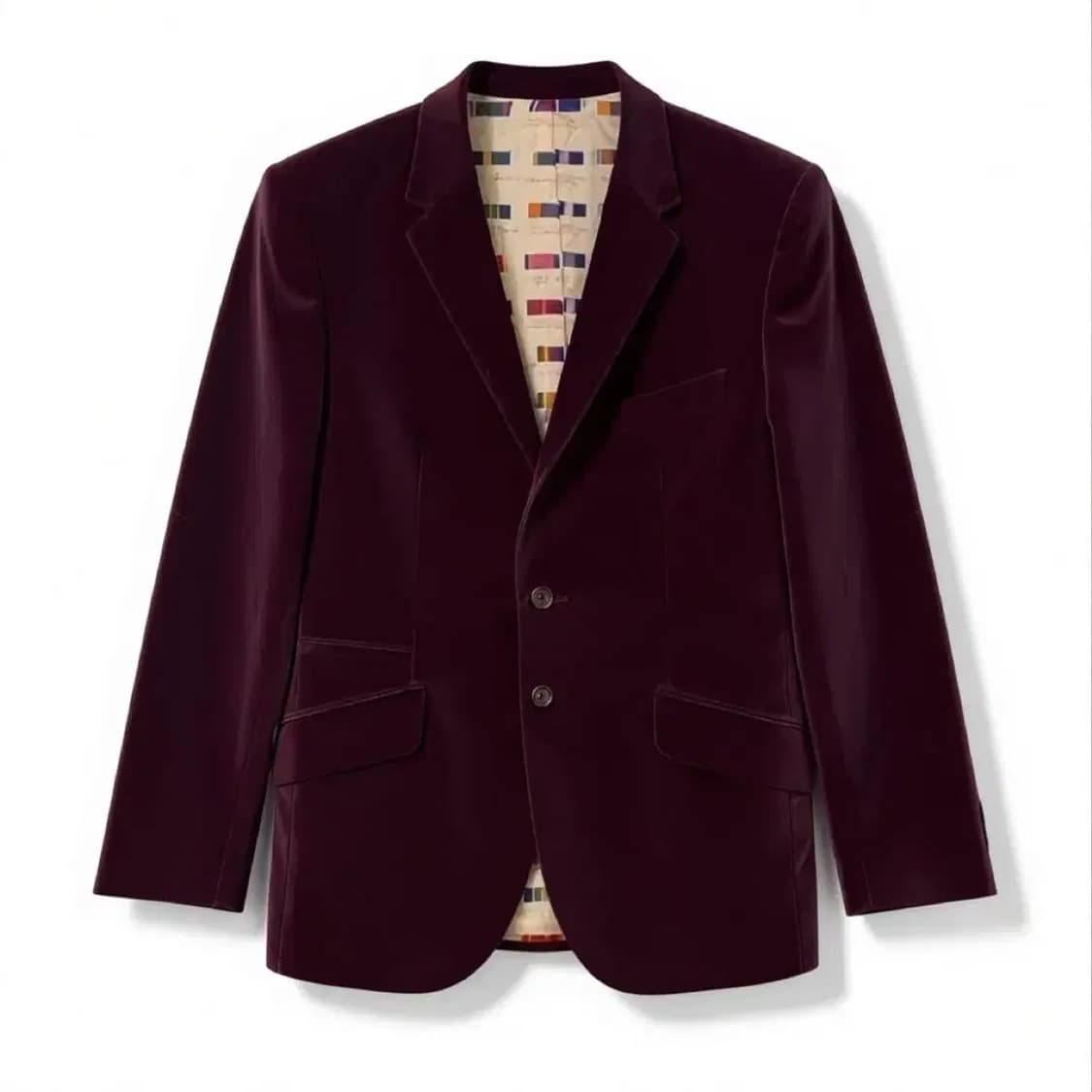 Paul Smith 벨벳 자켓 버건디 38 상품이미지1