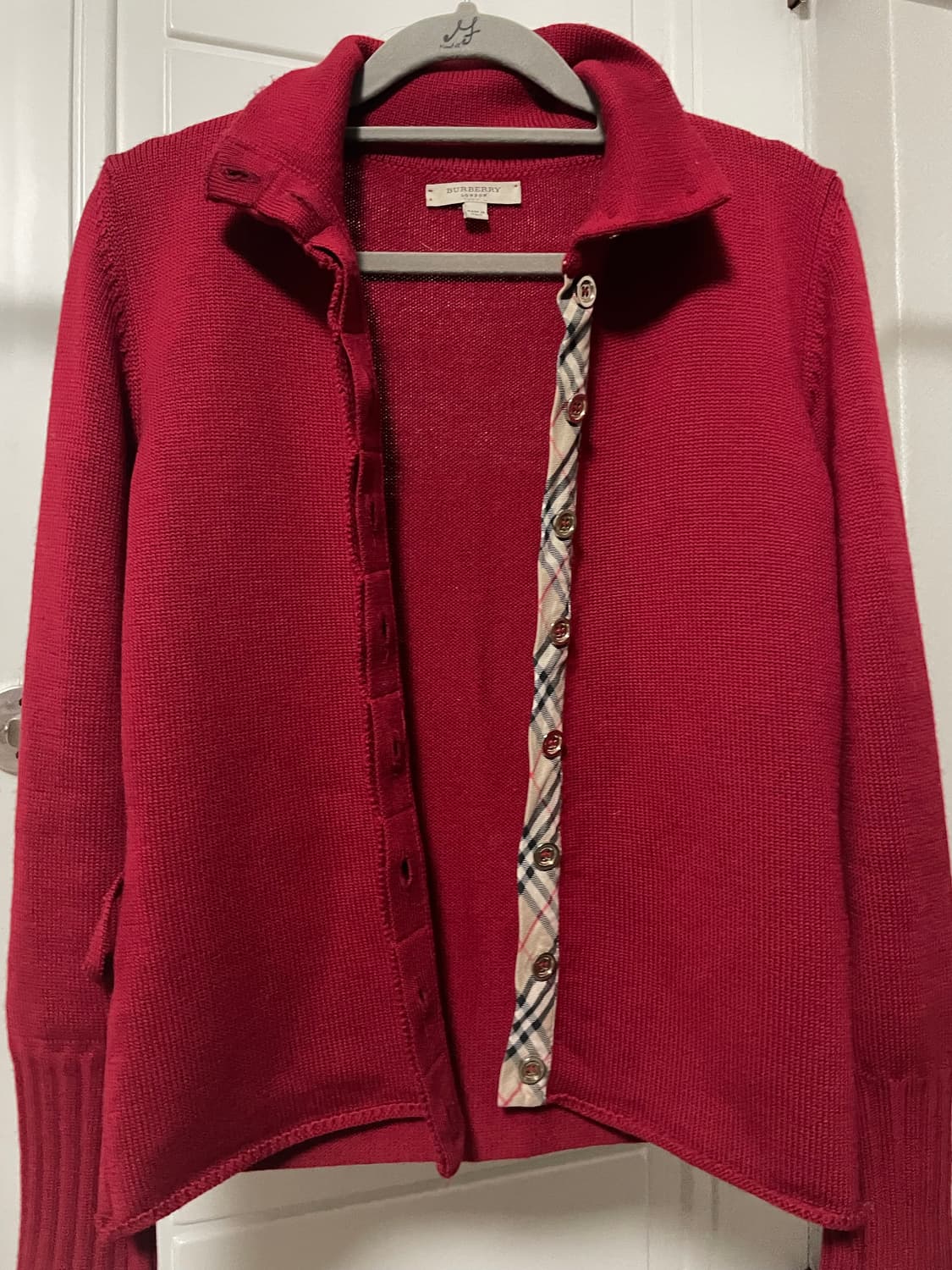 버버리 런던 노바체크 니트 가디건 상품이미지8