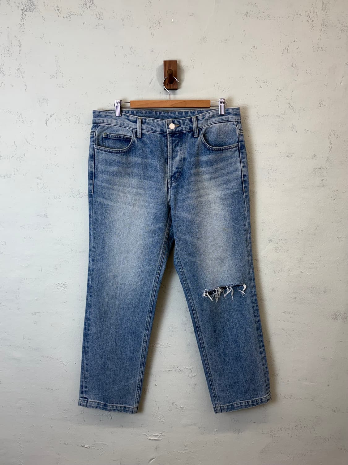 솔리드옴므 디스트레드 데님팬츠 상품이미지1