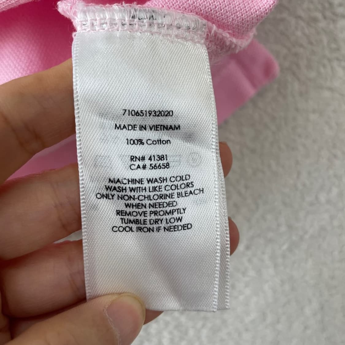 M 폴로 커스텀핏 반팔카라티 핑크 상품이미지6