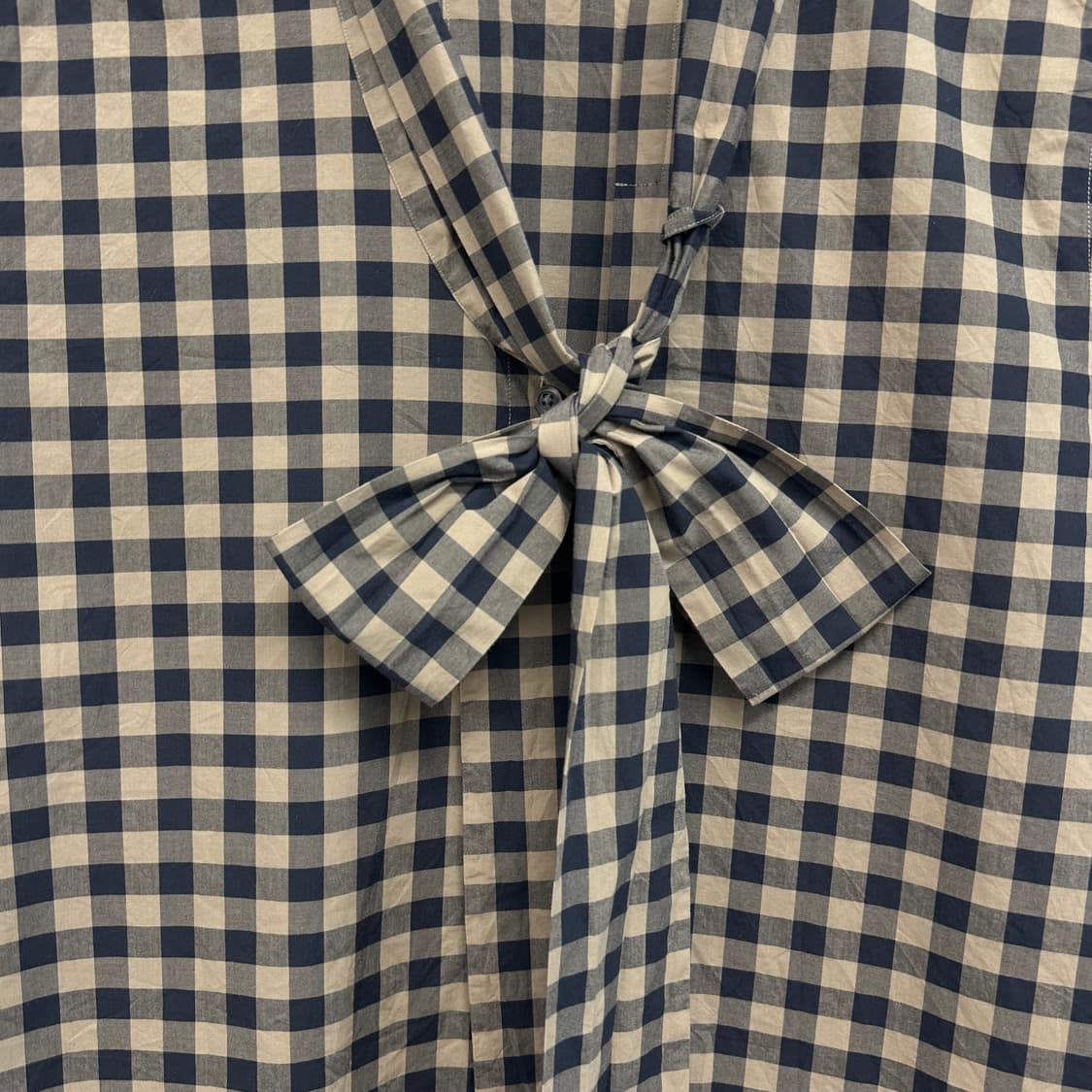 마가렛호웰 보우타이 리본 체크 셔츠 상품이미지3