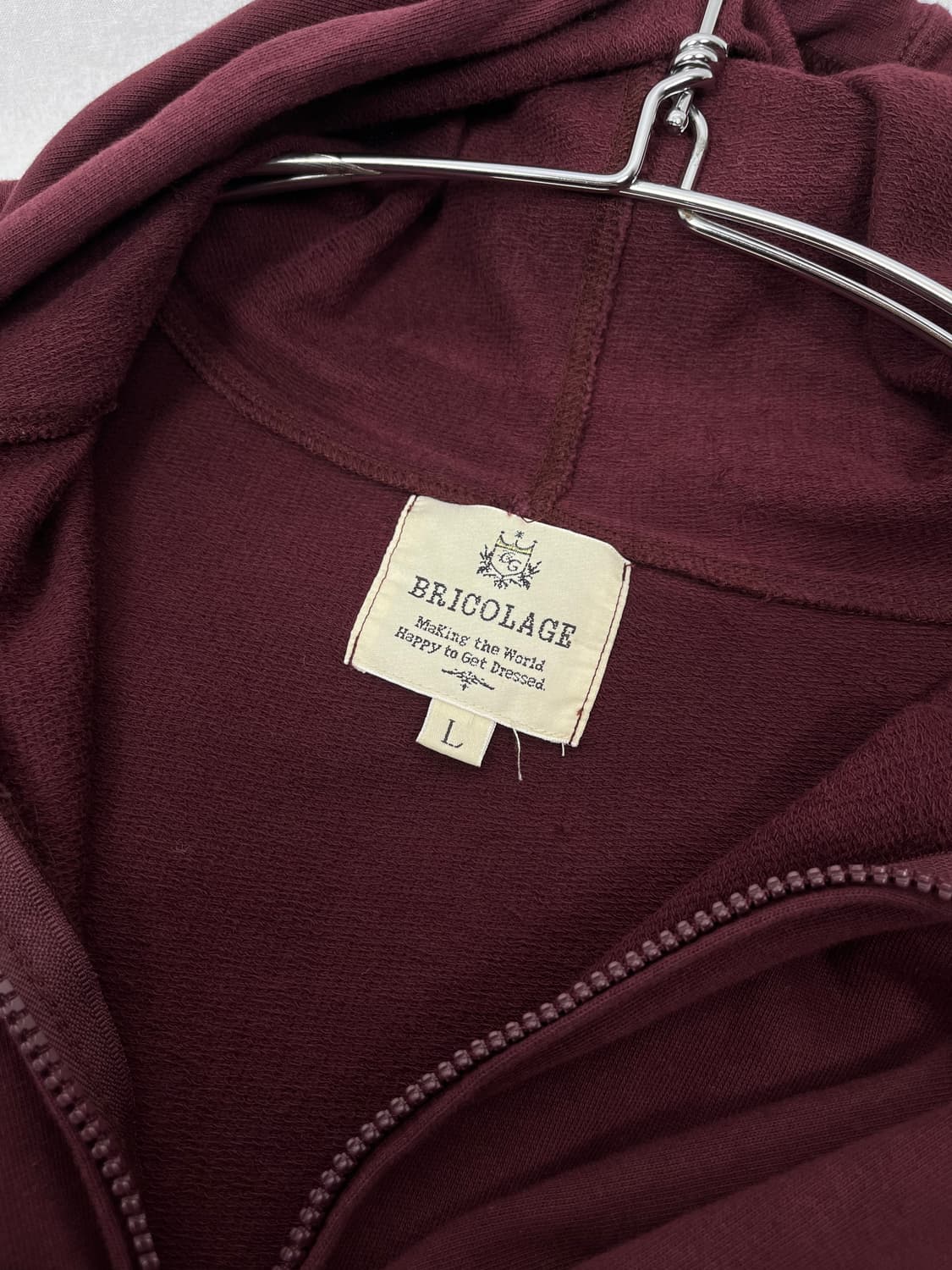 Vintage 버건디 후드집업  상품이미지4