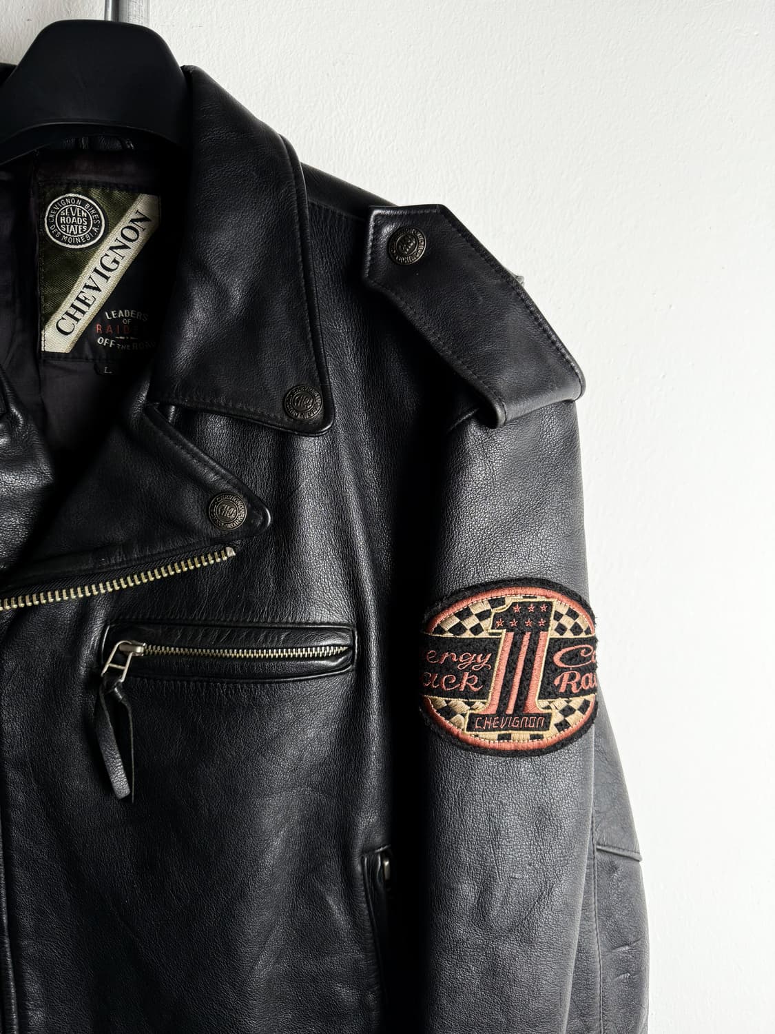 CHEVIGNON Cowhide Rider Jacket  상품이미지4