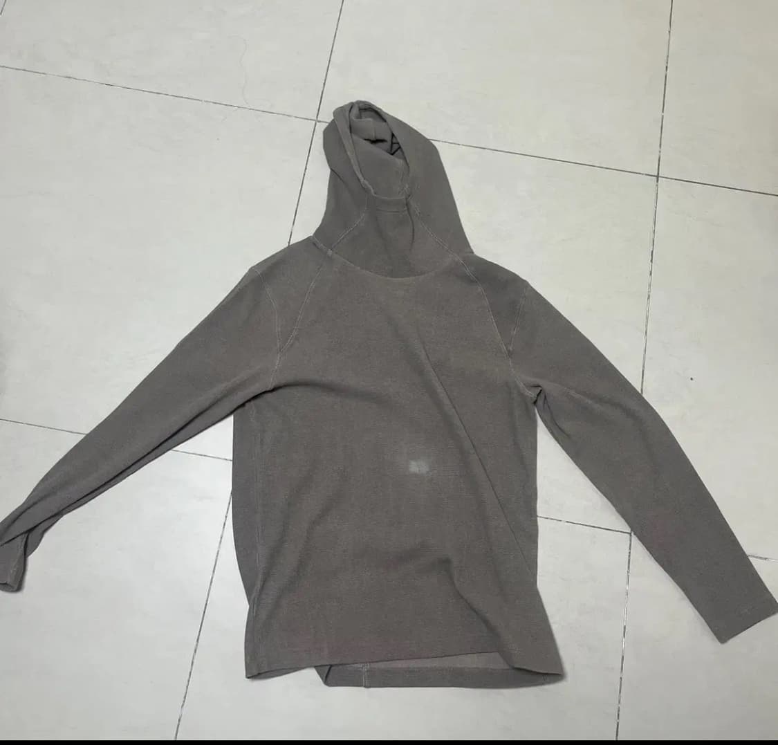 벨리에 후디드 롱슬리브 티셔츠 브라운 상품이미지3