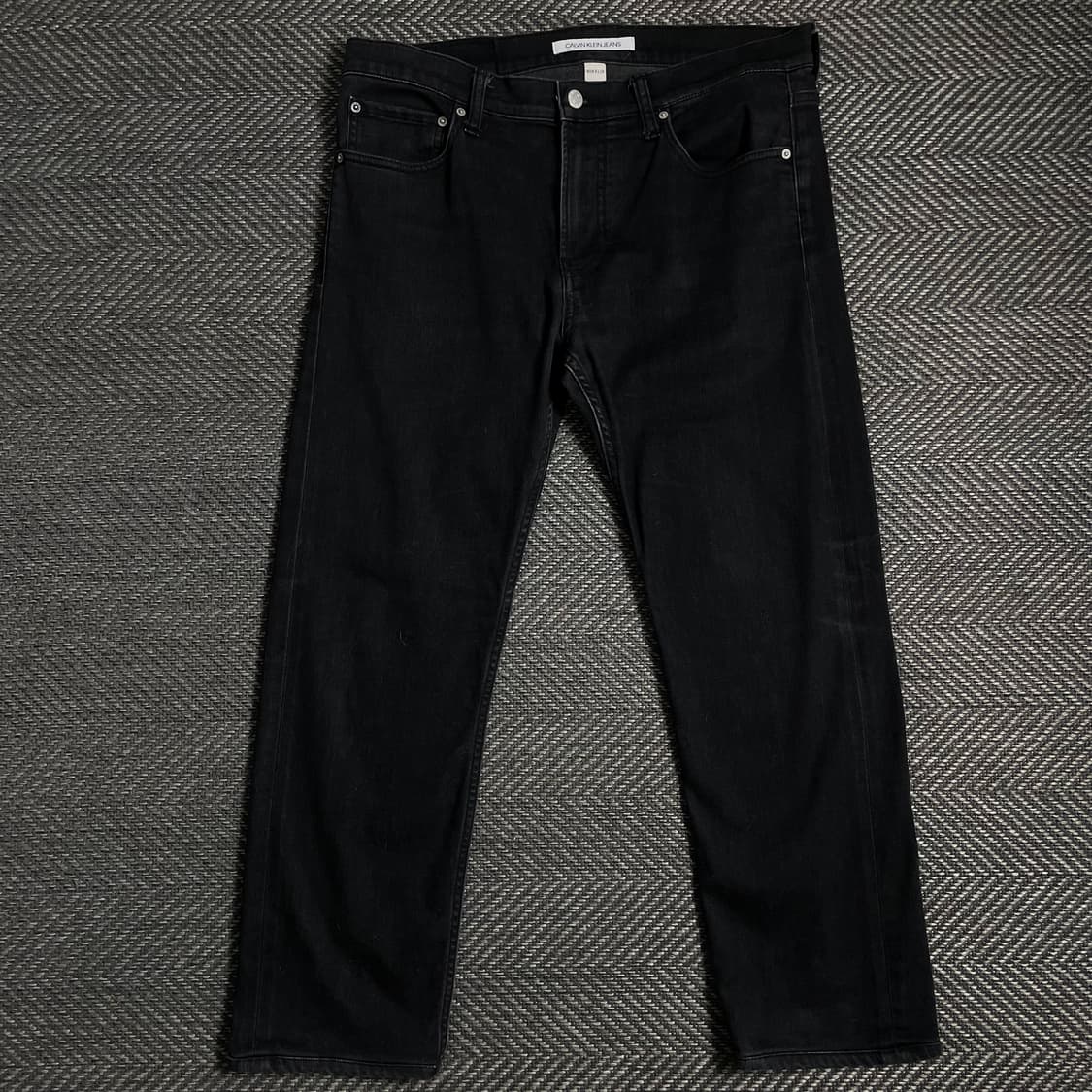 캘빈클라인 슬림핏 흑청 데님 팬츠y 4877 상품이미지4