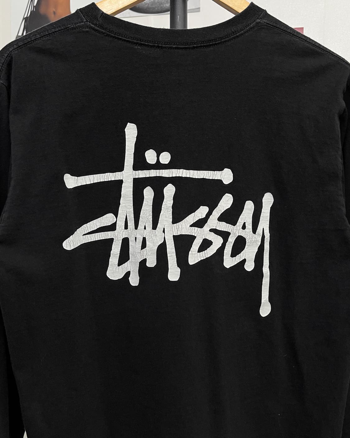 스투시 베이직 스탁로고 블랙 롱슬리브 상품이미지7