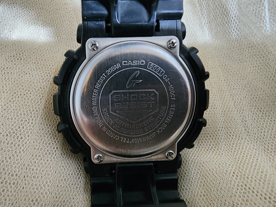 카시오 지샥 카모 GA-100CF  우레탄 시계 상품이미지2