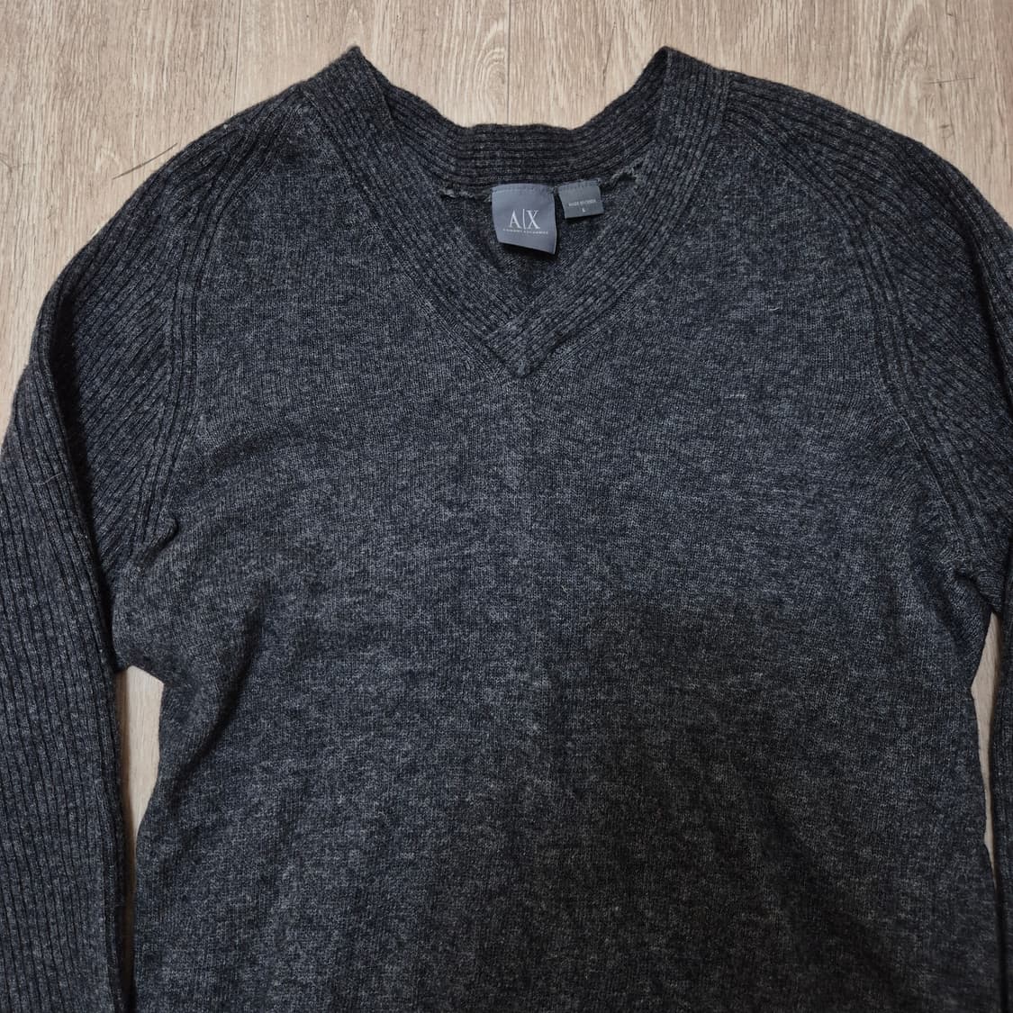 아르마니 익스체인지 브이넥 니트 L(100) 상품이미지2